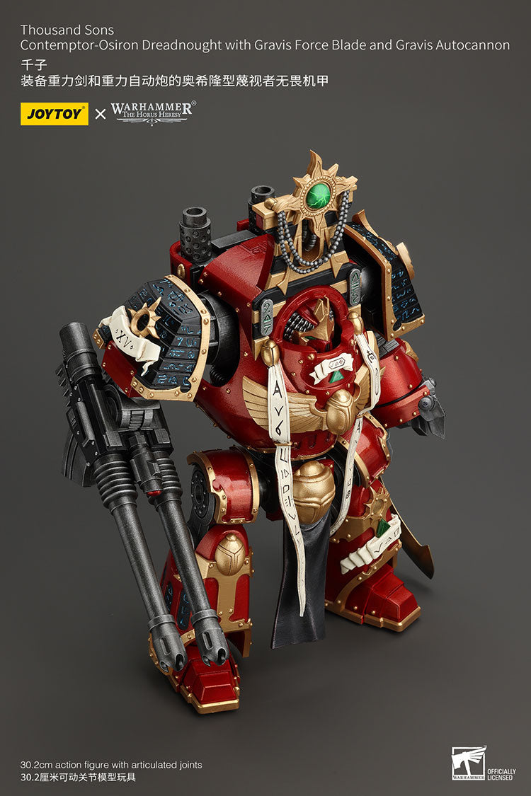 Thousand Sons Contemptor-Osiron Dreadnought with Gravis Force Blade and Gravis Autocannon