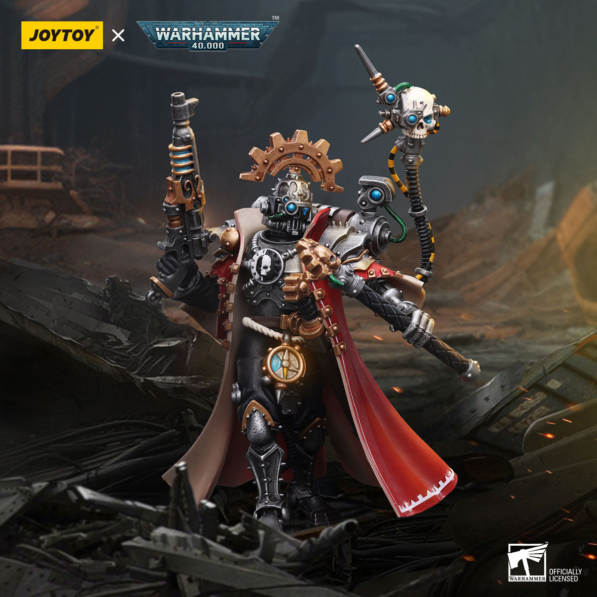 JOYTOY x WARHAMMER Adeptus Mechanicus Cybernetica Datasmith&Skitarii Marshal
