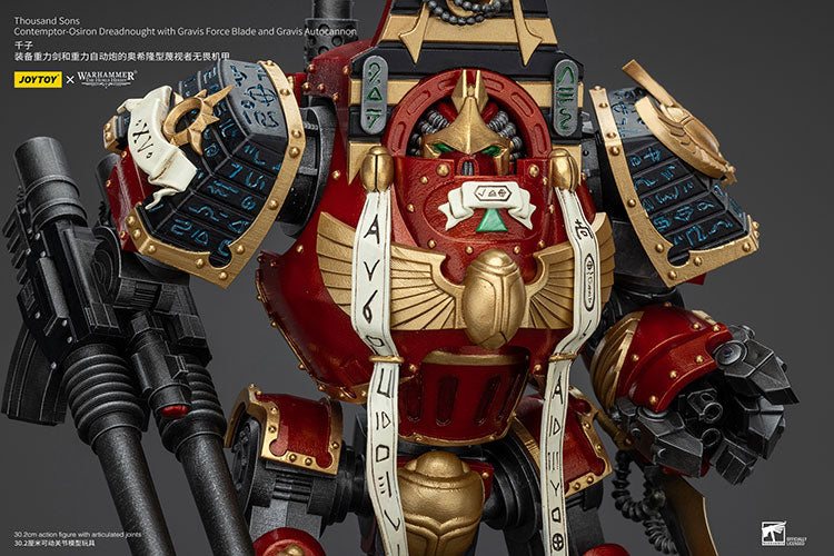 Thousand Sons Contemptor-Osiron Dreadnought with Gravis Force Blade and Gravis Autocannon