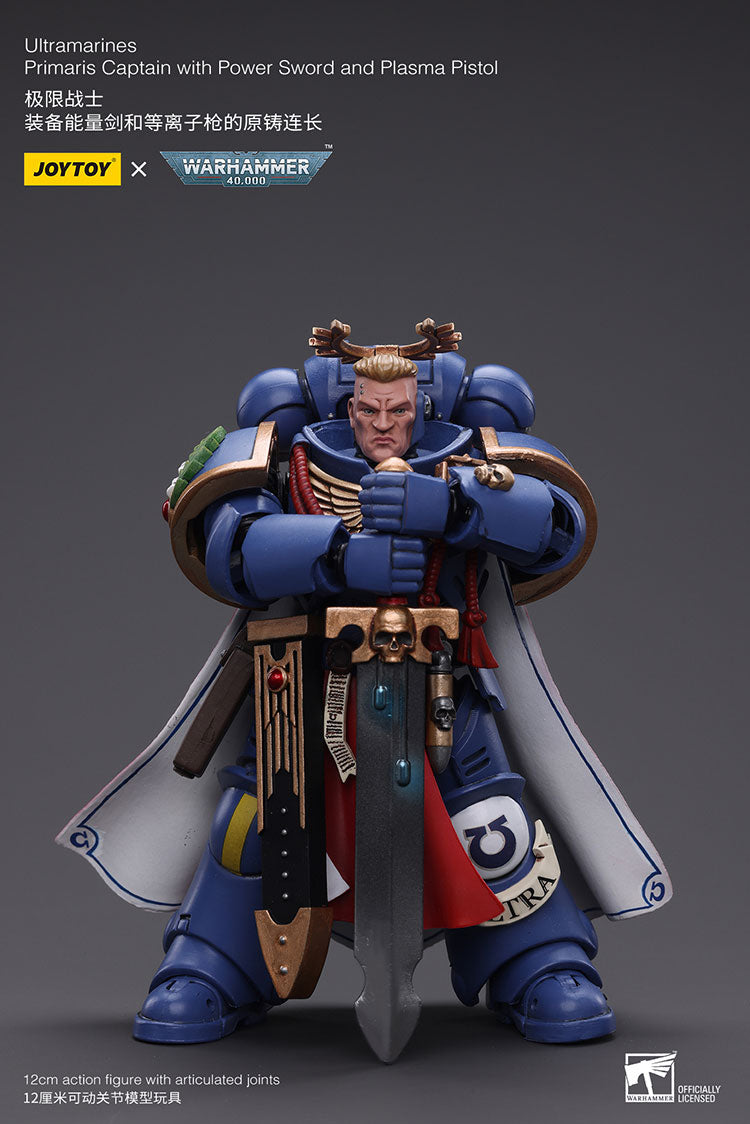 Ultramarines Primaris Captain with Power Sword and Plasma Pistol