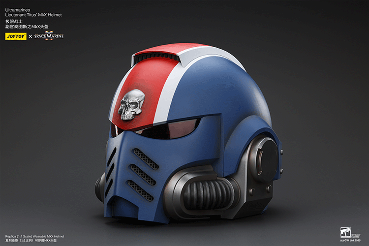 Ultramarines Lieutenant Titus' MkX Helmet