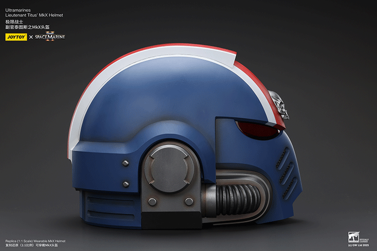 Ultramarines Lieutenant Titus' MkX Helmet