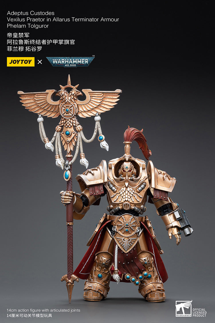 Adeptus Custodes Vexilus Praetor in Allarus Terminator Armour Phelam Tolguror
