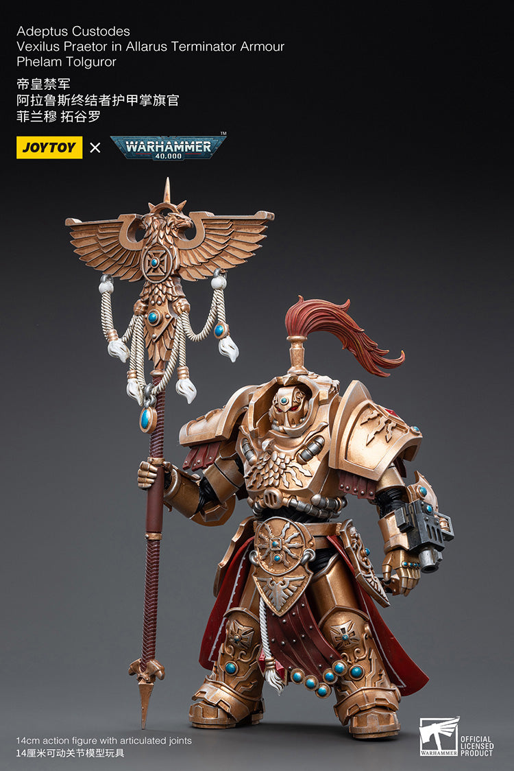 Adeptus Custodes Vexilus Praetor in Allarus Terminator Armour Phelam Tolguror