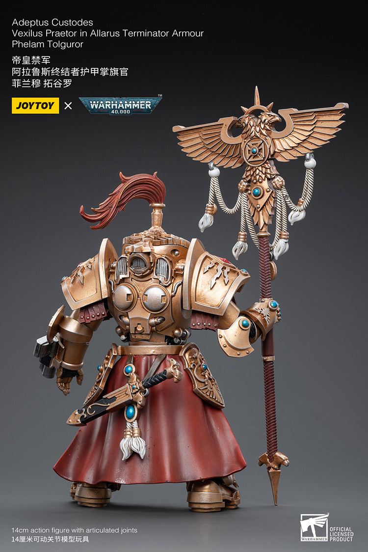 Adeptus Custodes Vexilus Praetor in Allarus Terminator Armour Phelam Tolguror