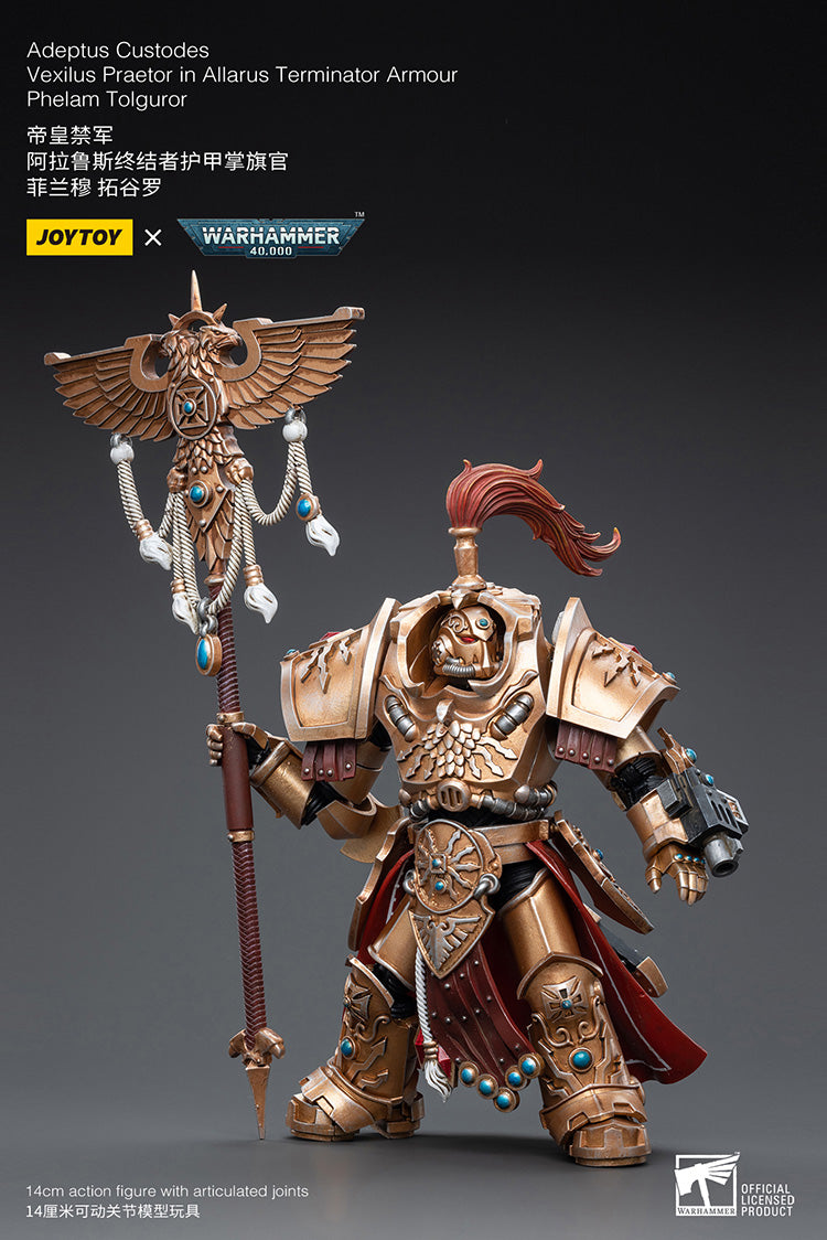 Adeptus Custodes Vexilus Praetor in Allarus Terminator Armour Phelam Tolguror