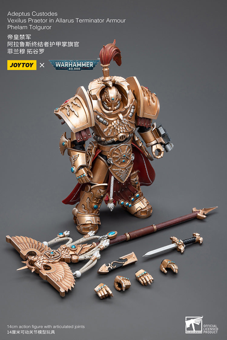 Adeptus Custodes Vexilus Praetor in Allarus Terminator Armour Phelam Tolguror