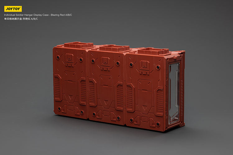 Individual Soldier Hangar Display Case - Blazing Red