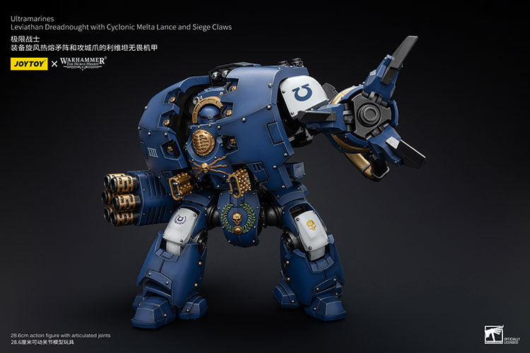 Ultramarines Leviathan Dreadnought with Cyclonic Melta Lance and Siege Claw