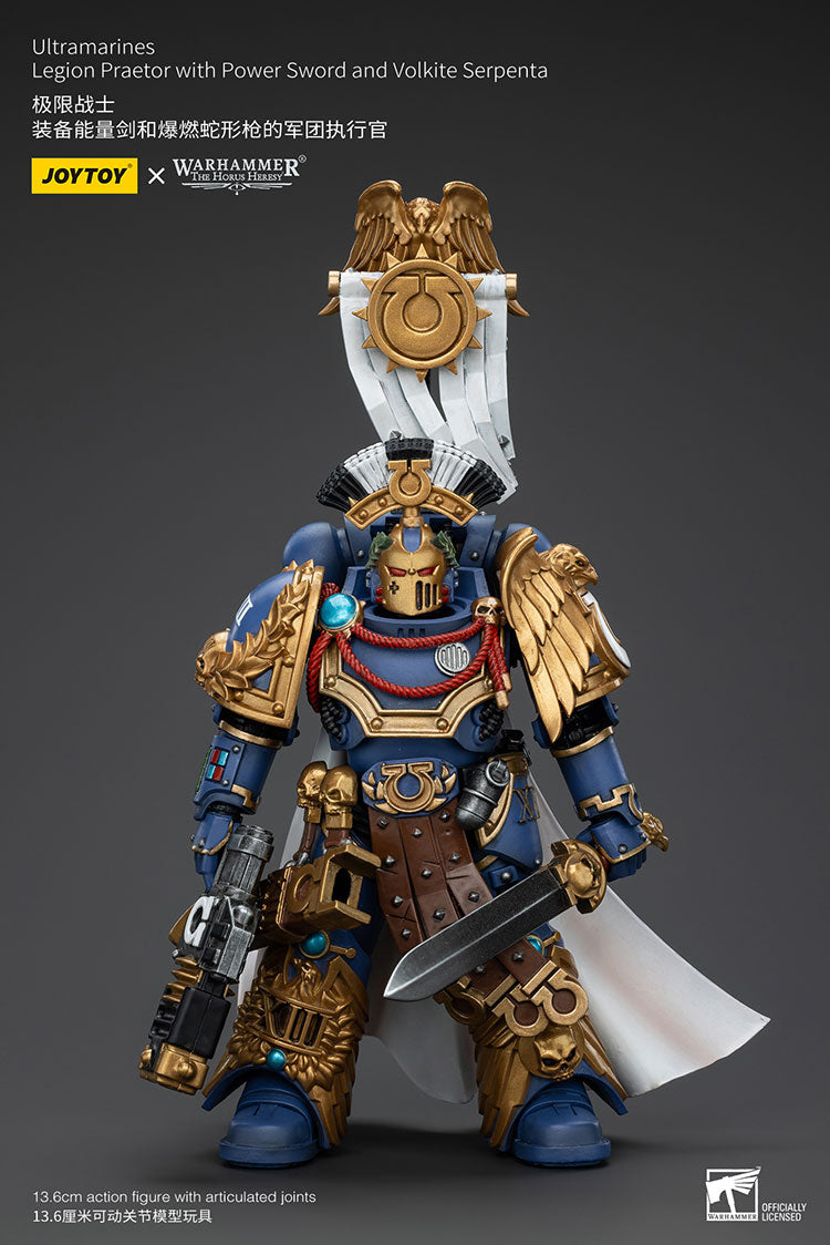 Ultramarines Legion Praetor with Power Sword and Volkite Serpenta