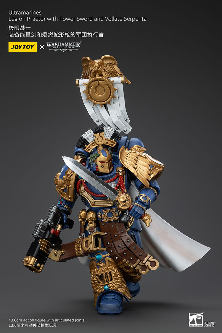 Ultramarines Legion Praetor with Power Sword and Volkite Serpenta
