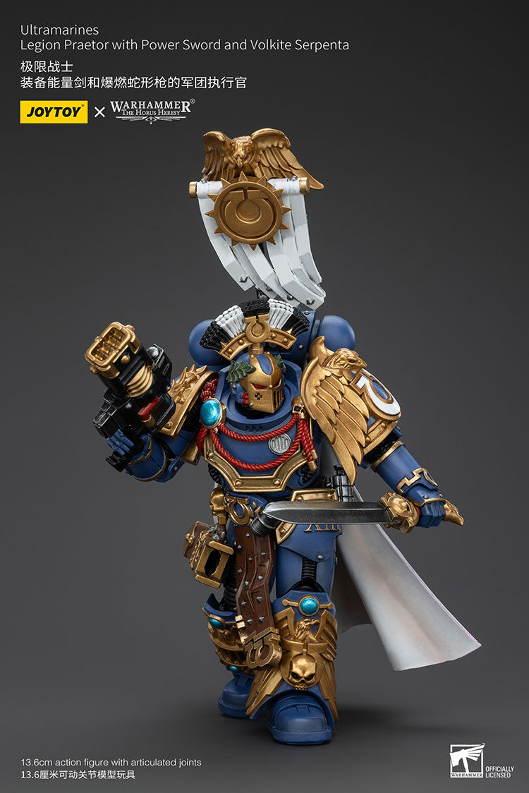 Ultramarines Legion Praetor with Power Sword and Volkite Serpenta