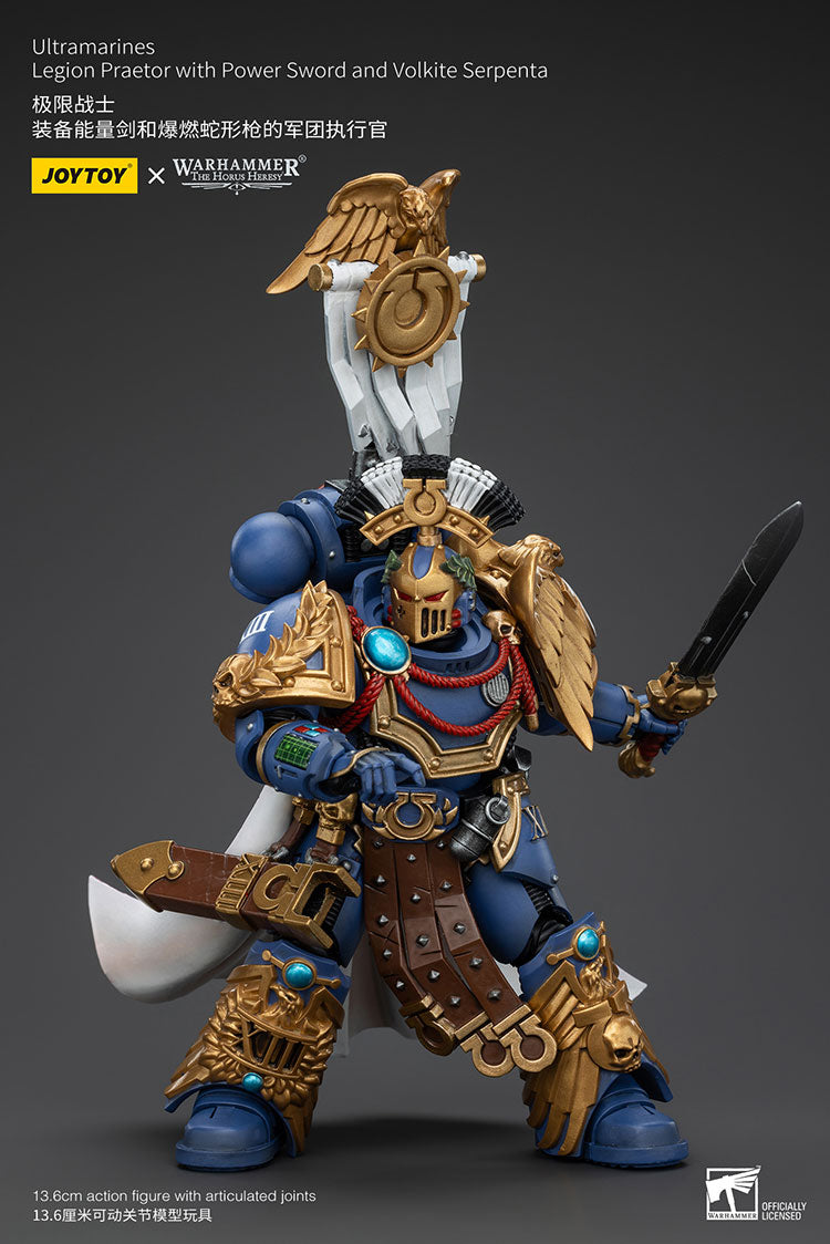 Ultramarines Legion Praetor with Power Sword and Volkite Serpenta