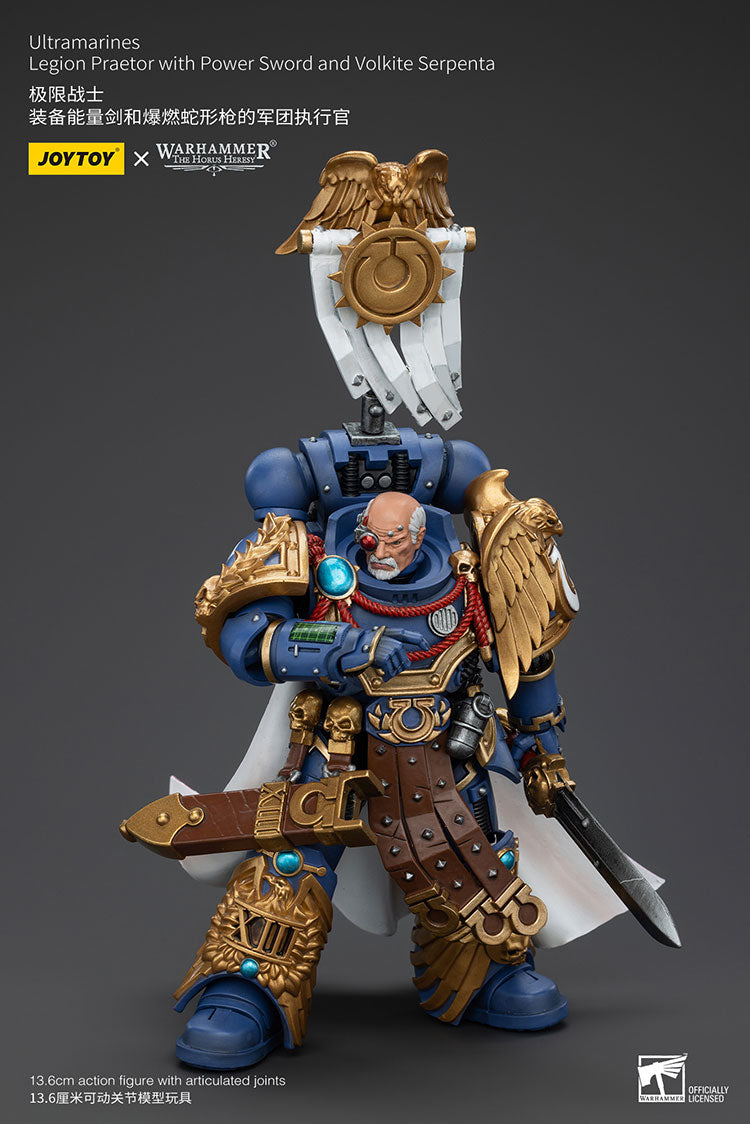 Ultramarines Legion Praetor with Power Sword and Volkite Serpenta