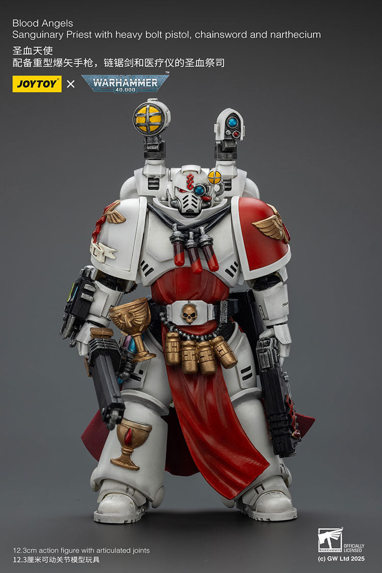 Blood Angels Sanguinary Priest with heavy bolt pistol, chainsword and narthecium