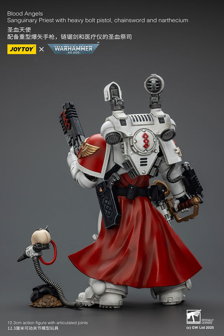 Blood Angels Sanguinary Priest with heavy bolt pistol, chainsword and narthecium