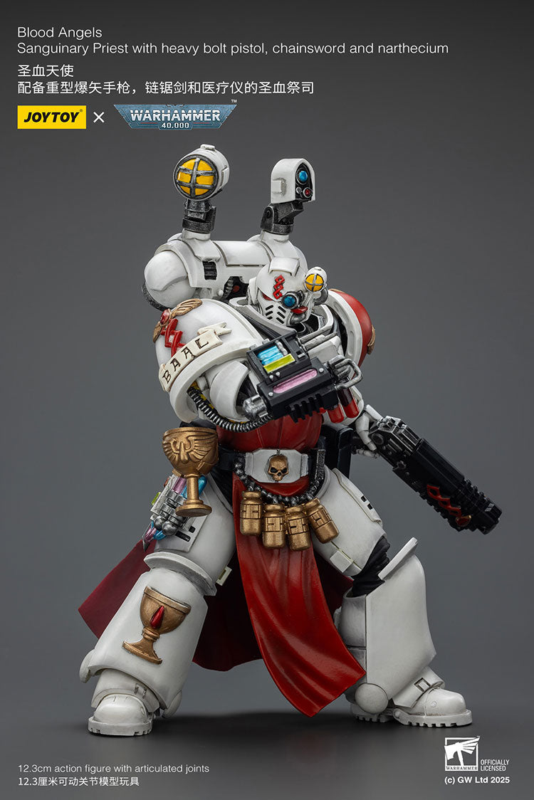 Blood Angels Sanguinary Priest with heavy bolt pistol, chainsword and narthecium