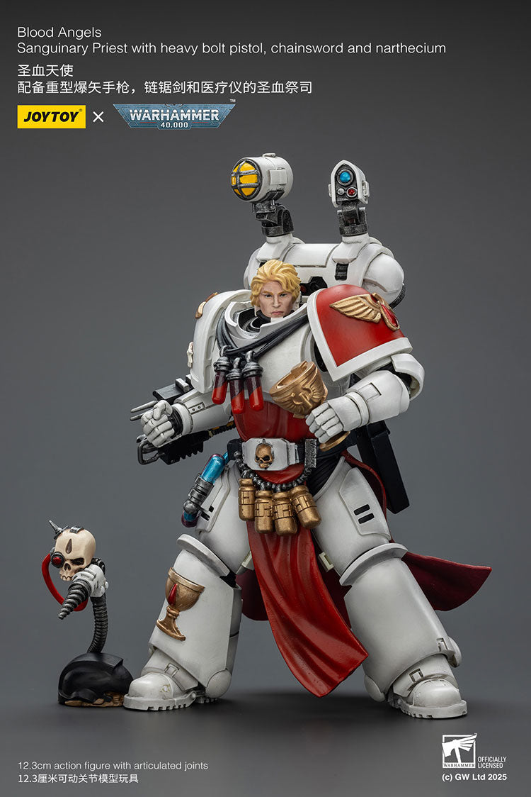 Blood Angels Sanguinary Priest with heavy bolt pistol, chainsword and narthecium