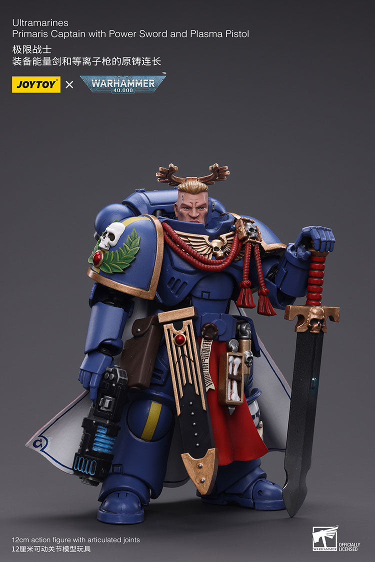Ultramarines Primaris Captain with Power Sword and Plasma Pistol