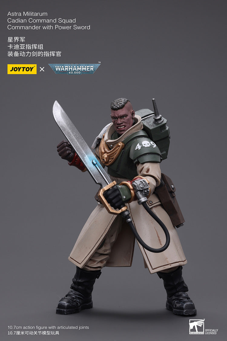 Astra Militarum Cadian Command Squad Commander with Power Sword