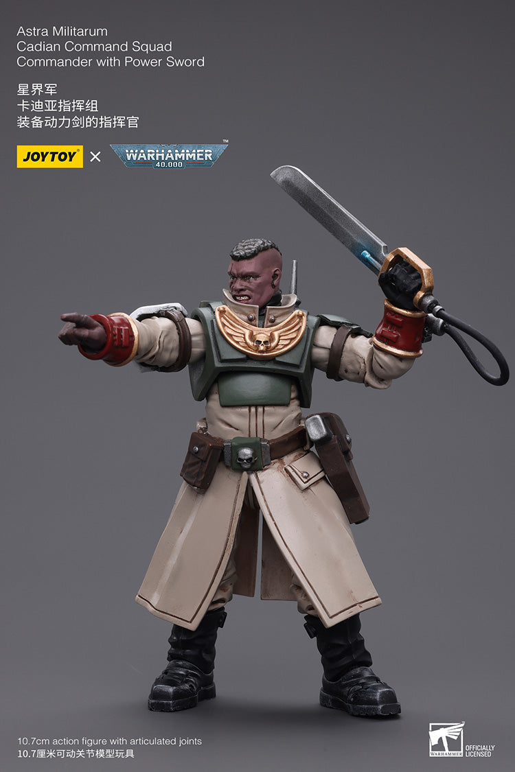 Astra Militarum Cadian Command Squad Commander with Power Sword