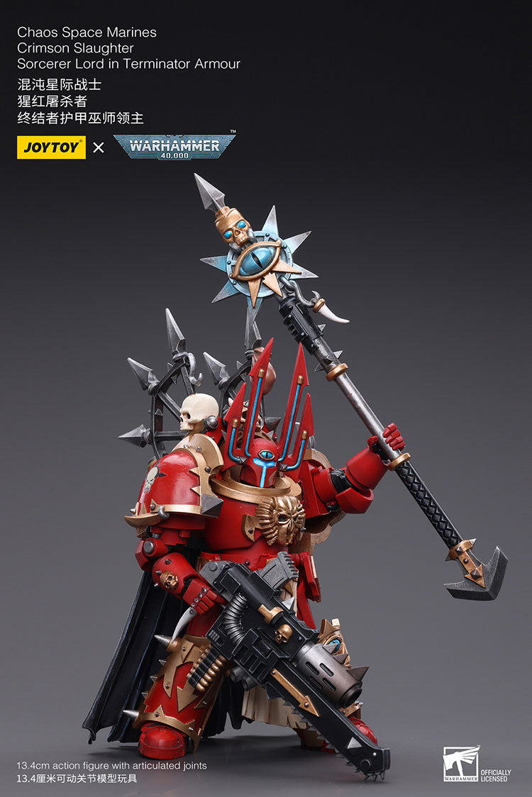 Chaos Space Marines Crimson Slaughter Sorcerer Lord in Terminator Armour