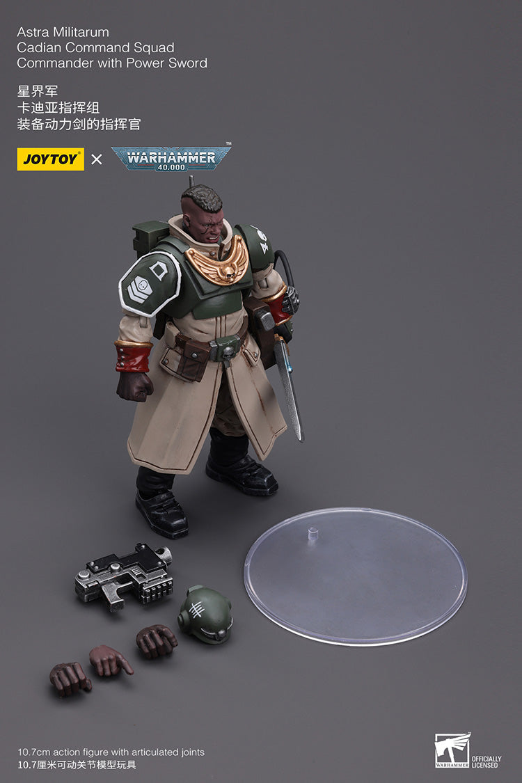 Astra Militarum Cadian Command Squad Commander with Power Sword