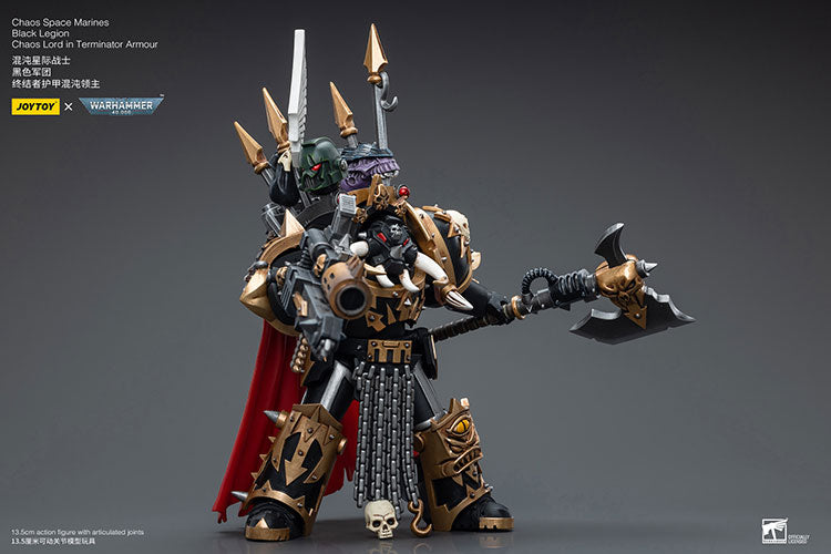 Chaos Space Marines Black Legion Chaos Lord in Terminator Armour