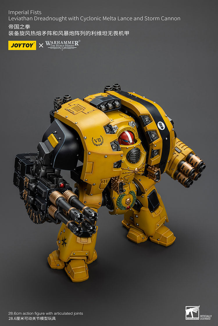 Imperial Fists Leviathan Dreadnought with Cyclonic Melta Lance and Storm Cannon