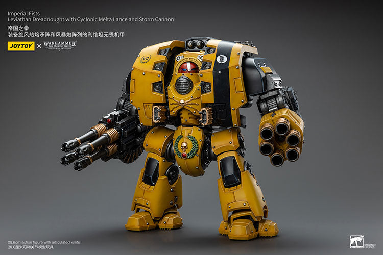 Imperial Fists Leviathan Dreadnought with Cyclonic Melta Lance and Storm Cannon