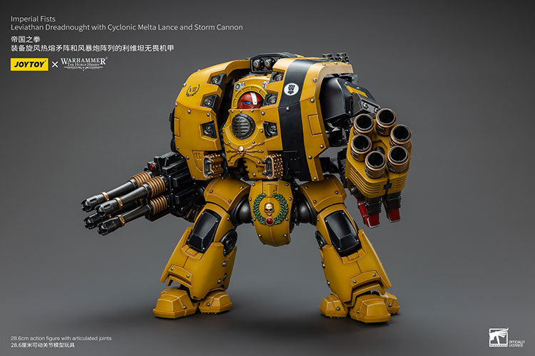 Imperial Fists Leviathan Dreadnought with Cyclonic Melta Lance and Storm Cannon