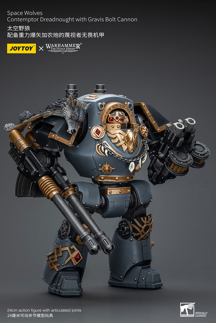 Space Wolves Contemptor Dreadnought with Gravis Bolt Cannon