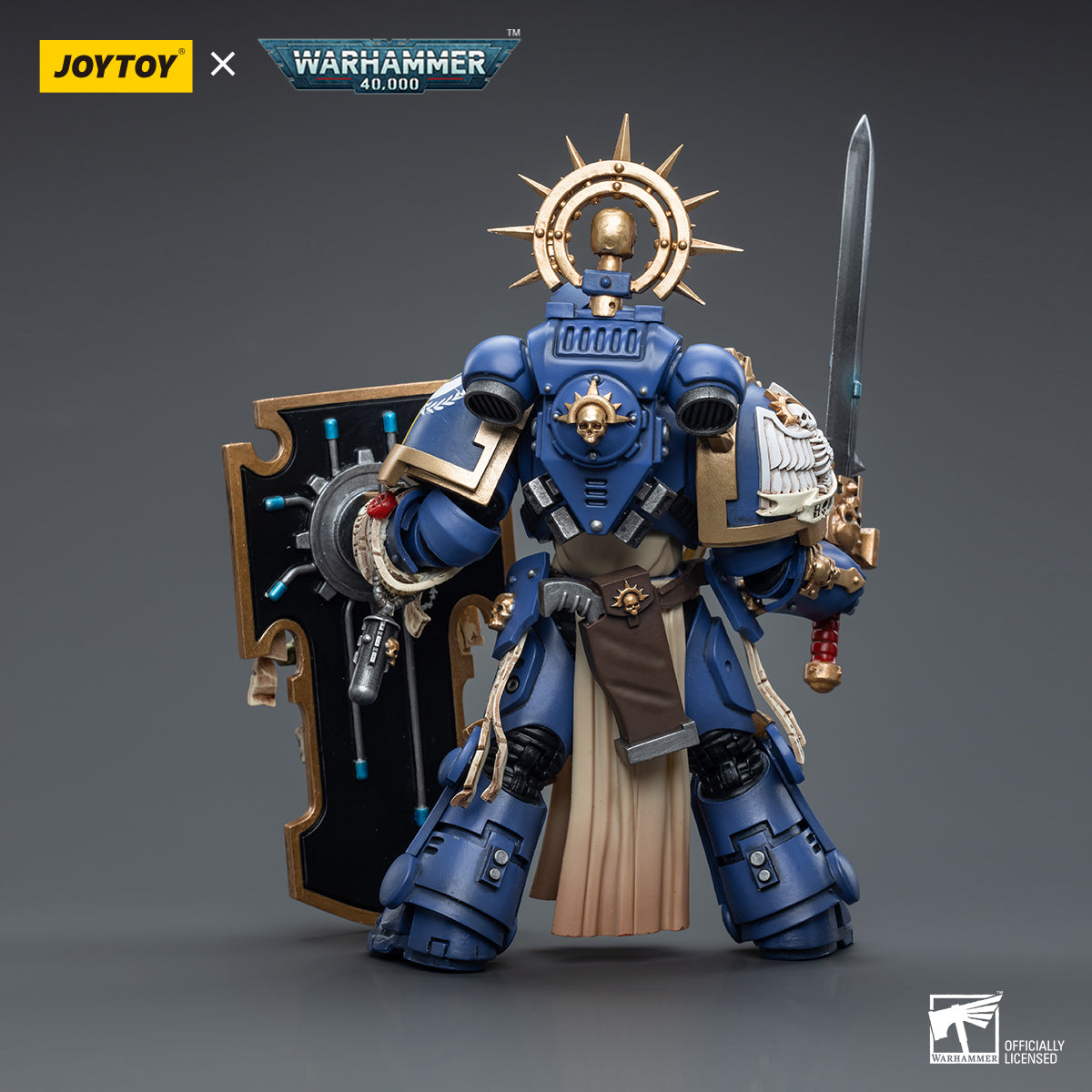 JOYTOY x Warhammer Ultramarines Primaris Captain with Relic Shield and Power Sword