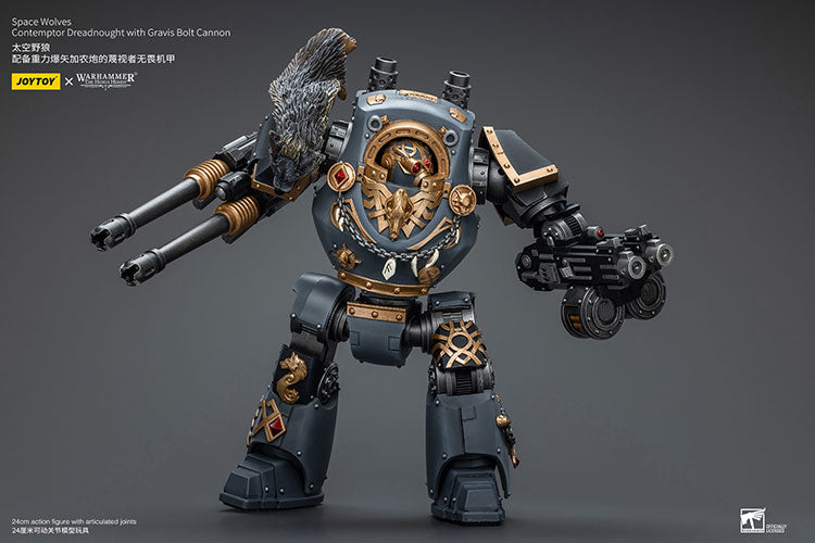 Space Wolves Contemptor Dreadnought with Gravis Bolt Cannon