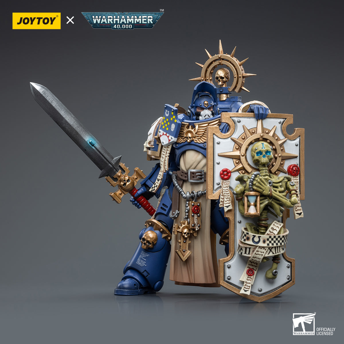 JOYTOY x Warhammer Ultramarines Primaris Captain with Relic Shield and Power Sword