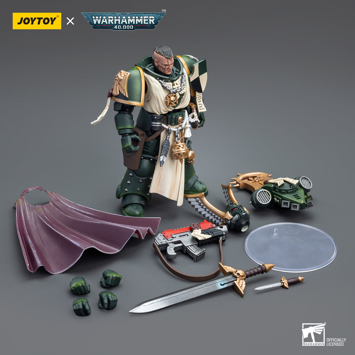 JOYTOY x WARHAMMER Dark Angels Master Lazarus&Master with Power Fist
