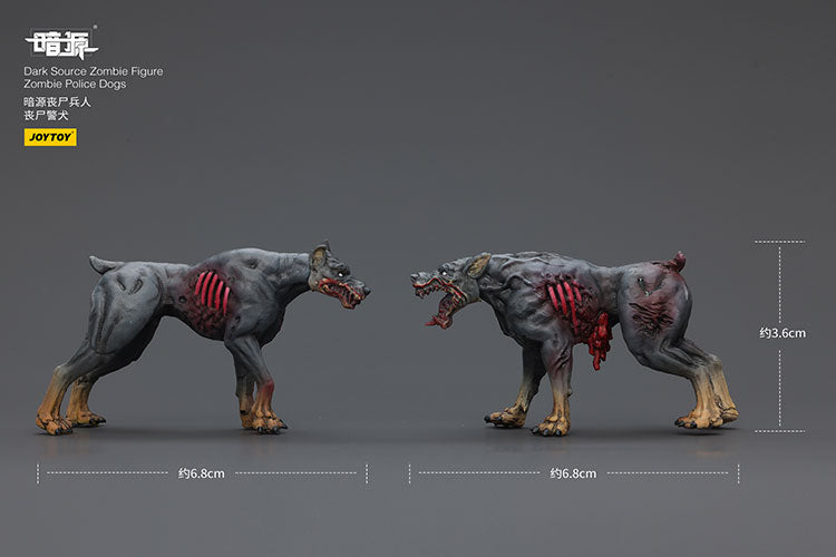 Dark Source Zombie Figure Zombie Police Dogs