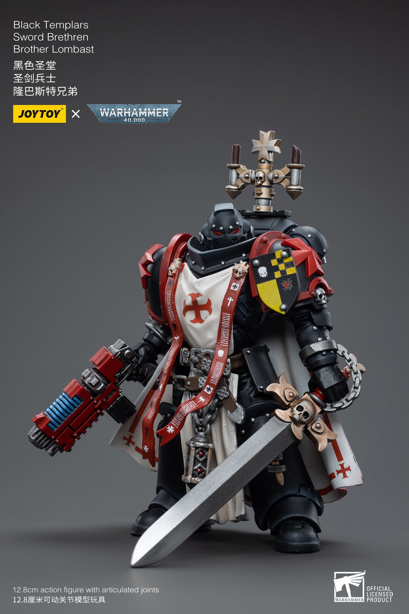 JOYTOY x WARHAMMER Black Templars Sword Brethren Brother Dragen