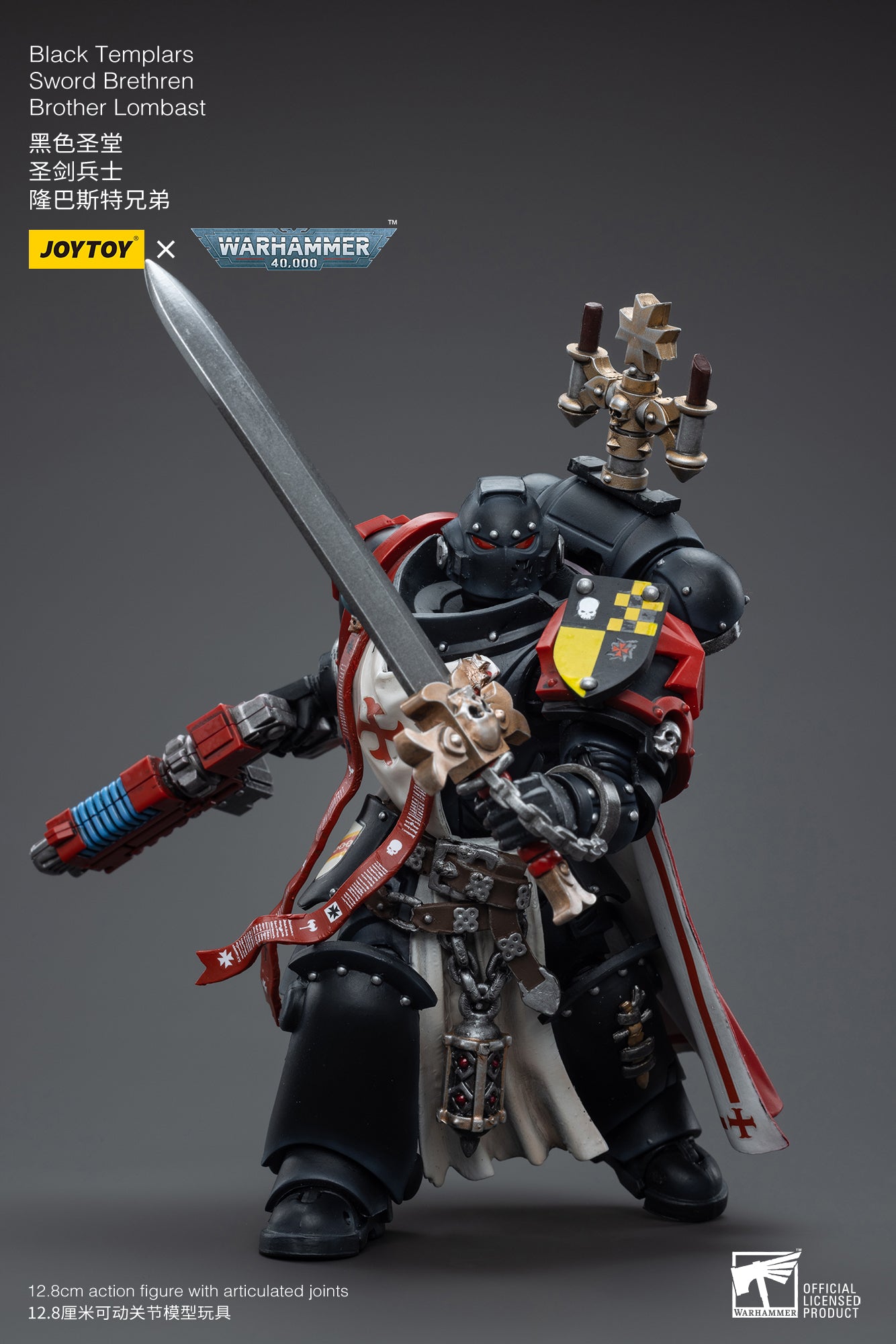 JOYTOY x WARHAMMER Black Templars Sword Brethren Brother Dragen