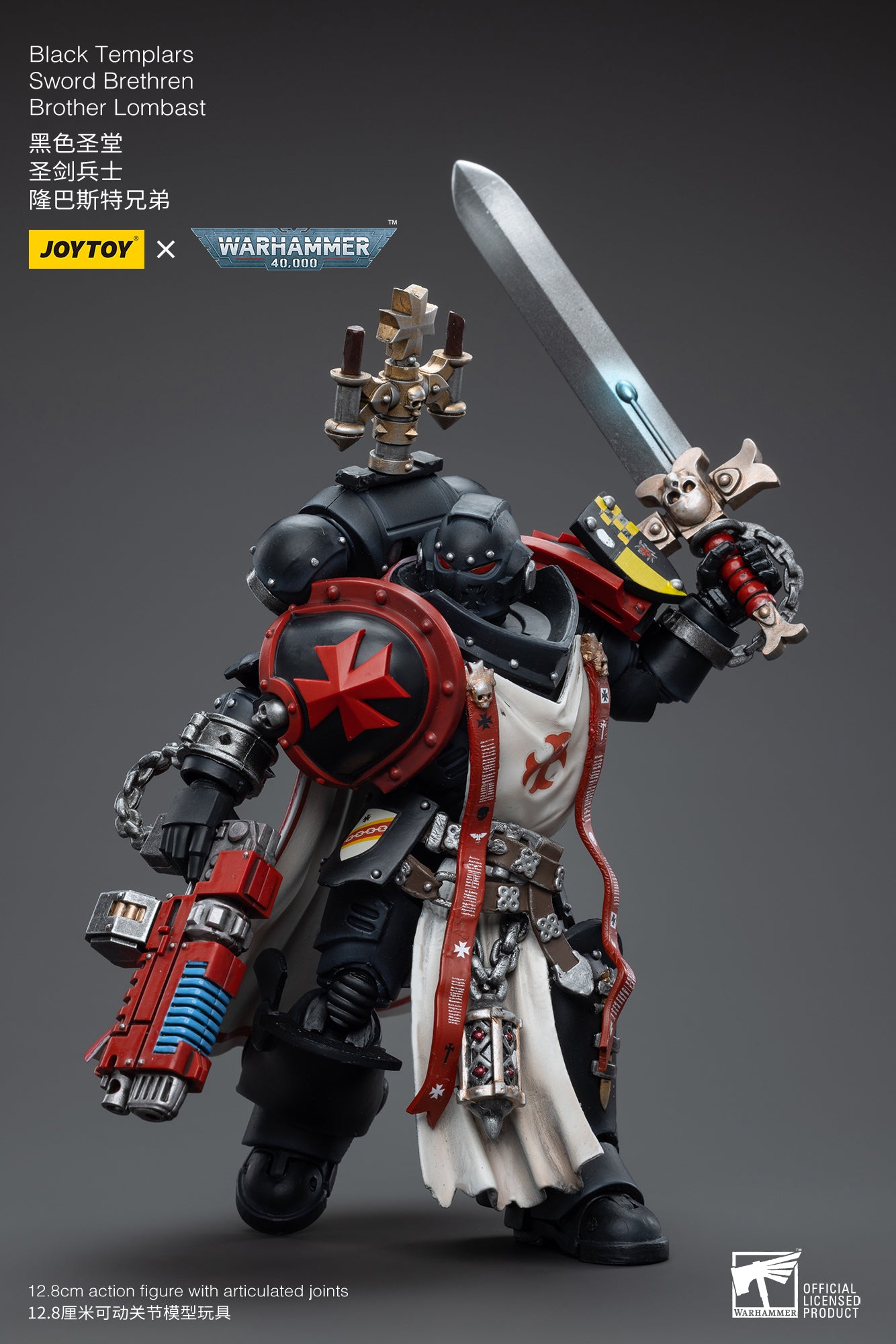 JOYTOY x WARHAMMER Black Templars Sword Brethren Brother Dragen