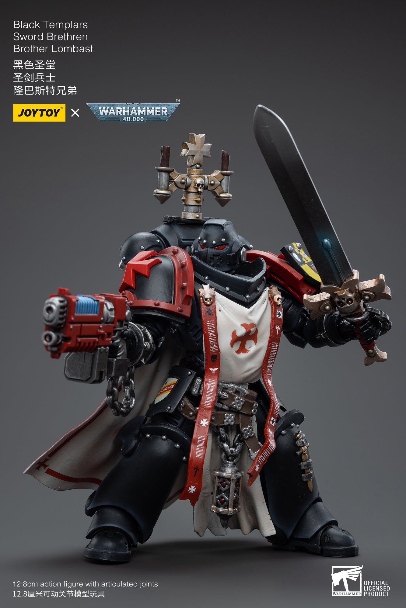 JOYTOY x WARHAMMER Black Templars Sword Brethren Brother Dragen