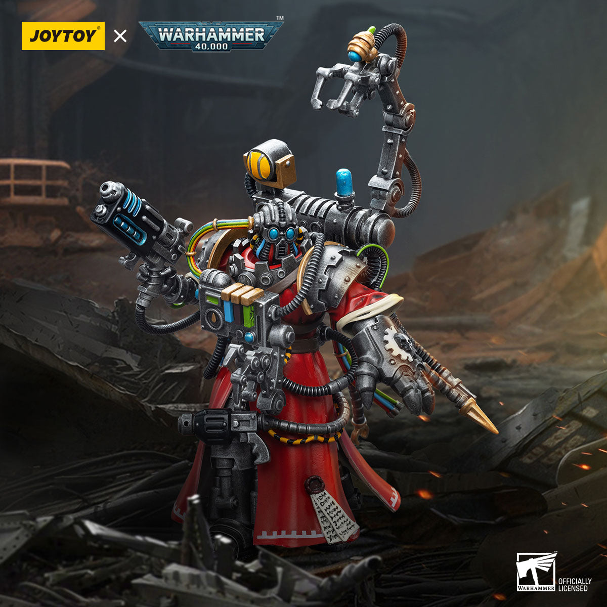 JOYTOY x WARHAMMER Adeptus Mechanicus Cybernetica Datasmith&Skitarii Marshal