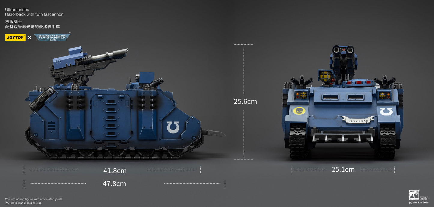Ultramarines Razorback with twin lascannon