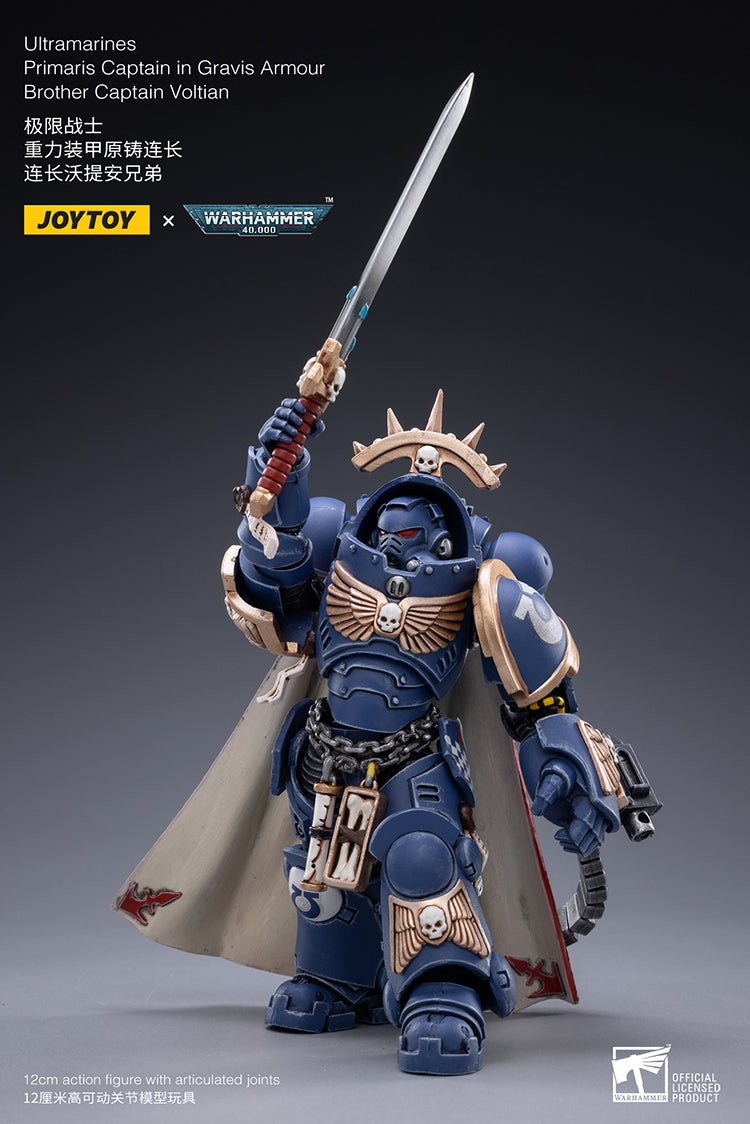 Ultramarines Primaris Captain in Gravis Armour Brother Captain Voltian