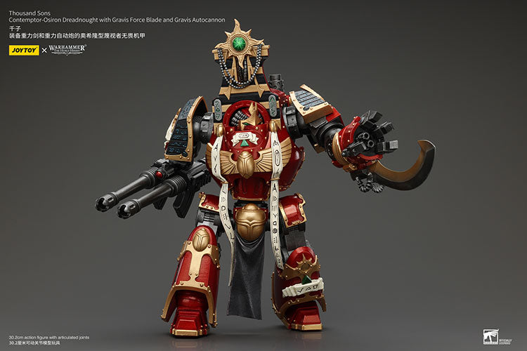 Thousand Sons Contemptor-Osiron Dreadnought with Gravis Force Blade and Gravis Autocannon