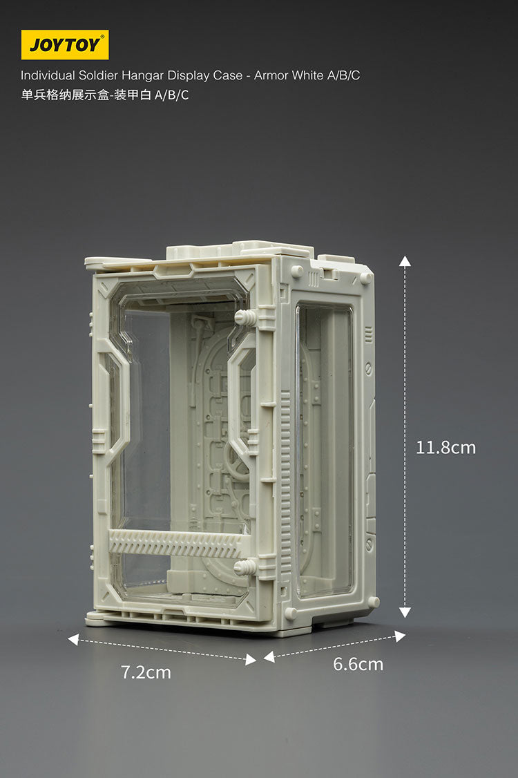 Individual Soldier Hangar Display Case - Armor White