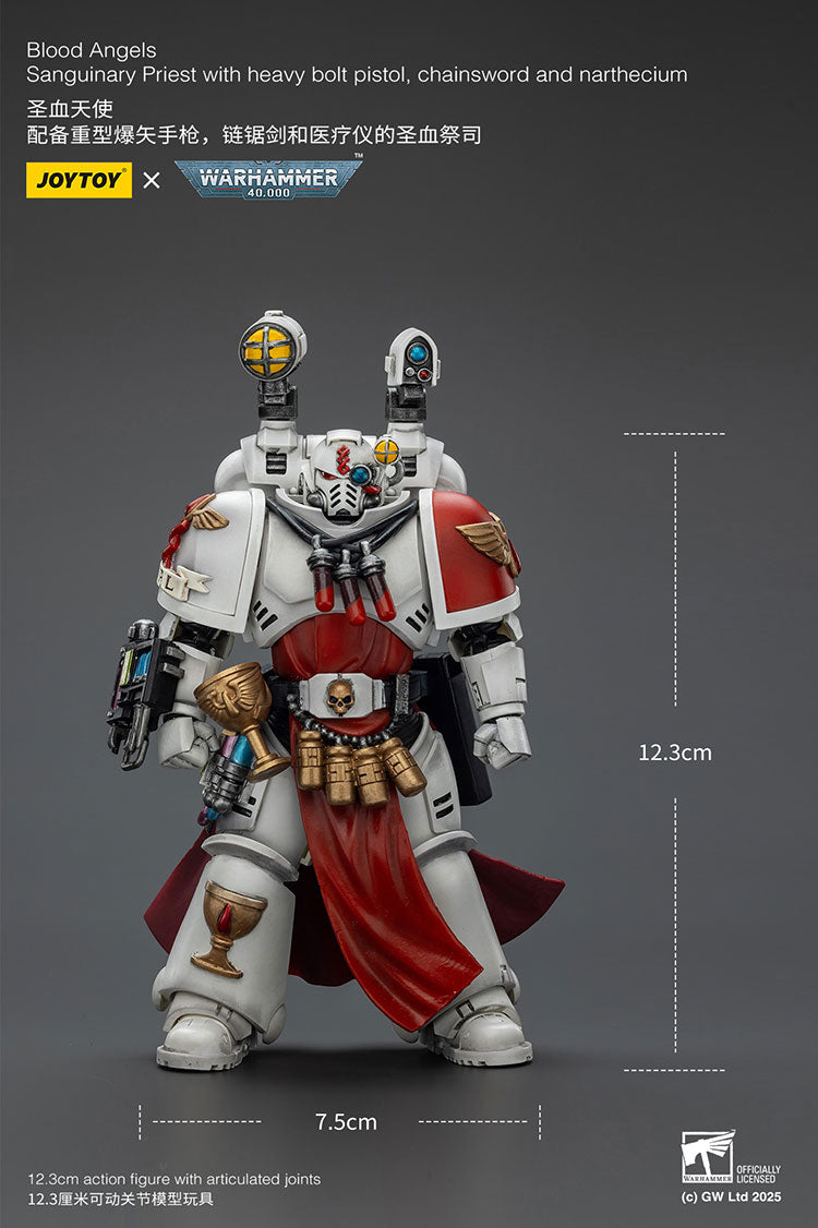 Blood Angels Sanguinary Priest with heavy bolt pistol, chainsword and narthecium