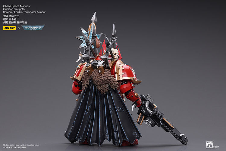 Chaos Space Marines Crimson Slaughter Sorcerer Lord in Terminator Armour
