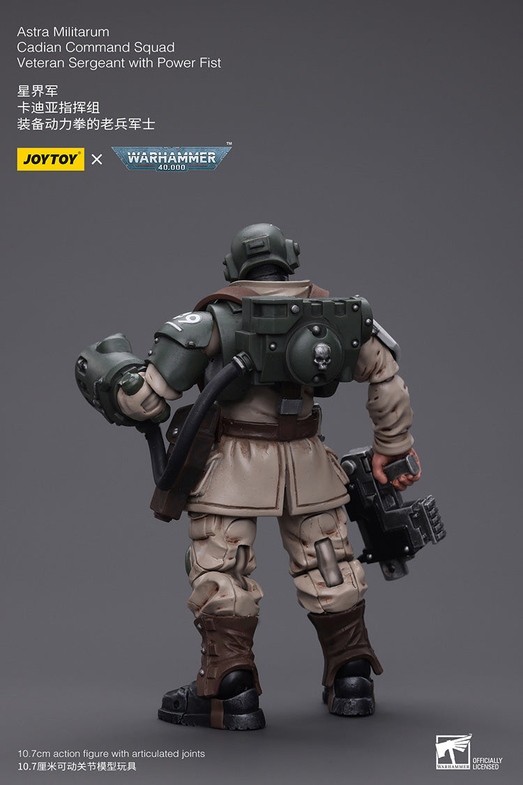 Astra Militarum Cadian Command Squad Veteran with Power Fist
