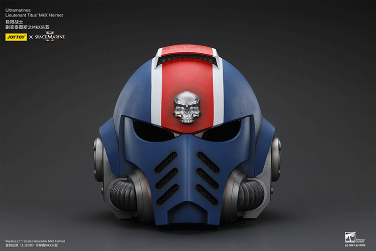 Ultramarines Lieutenant Titus' MkX Helmet